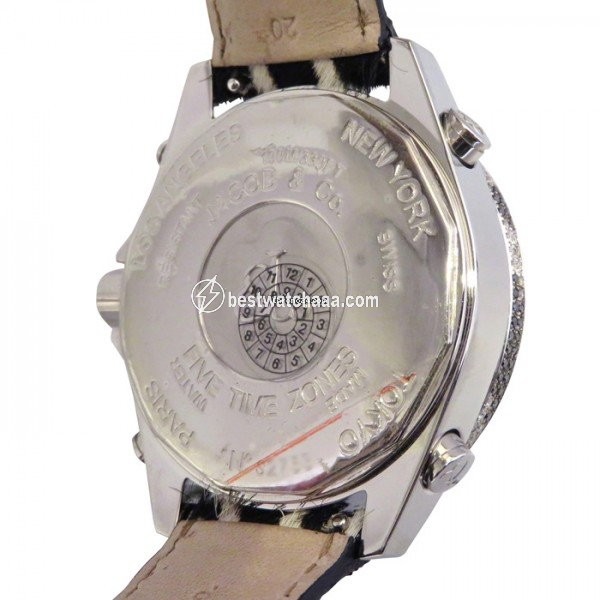 IMG_9081 Jacob & Co. Five Time Zone Quartz Steel JC-M65D Replica 5