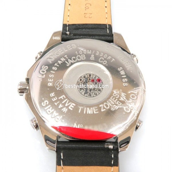IMG_9081 Jacob & Co. Five Time Zone Quartz Steel JC-30Y Replica 5