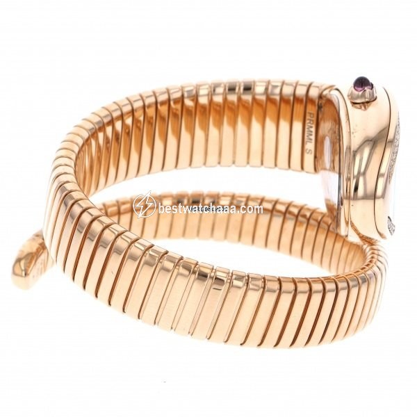 IMG_9081 Bulgari Serpenti Quartz Rose gold SPP35BGDG.1T Replica 5