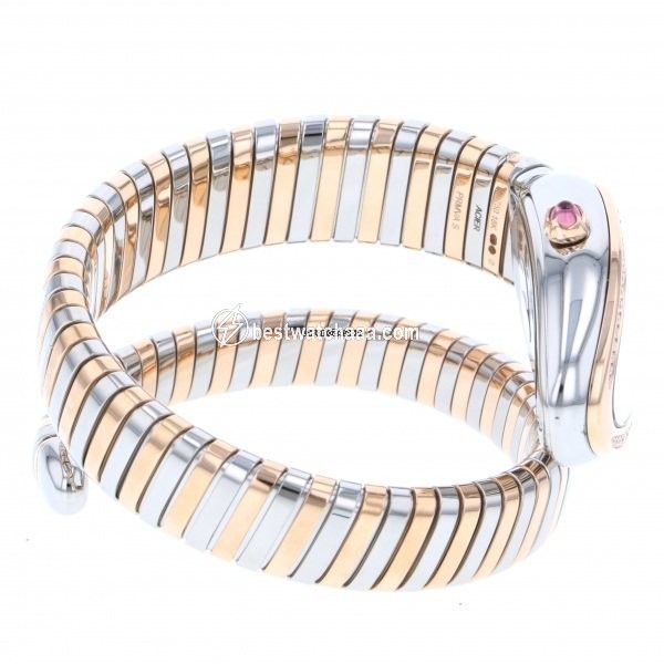 IMG_9081 Bulgari Serpenti Quartz Gold Steel SP35C3SPGD.1T Replica 5