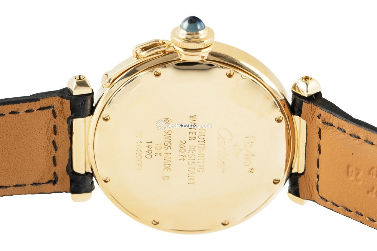 IMG_9081 Cartier Pasha Mens watch Unisex Automatic Yellow gold 1990 Replica 5