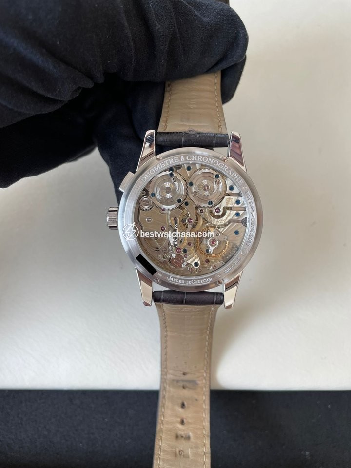 IMG_9081 Jaeger-LeCoultre Duometre Mens watch Unisex Manual winding Platinum 600.6.28.S Replica 5