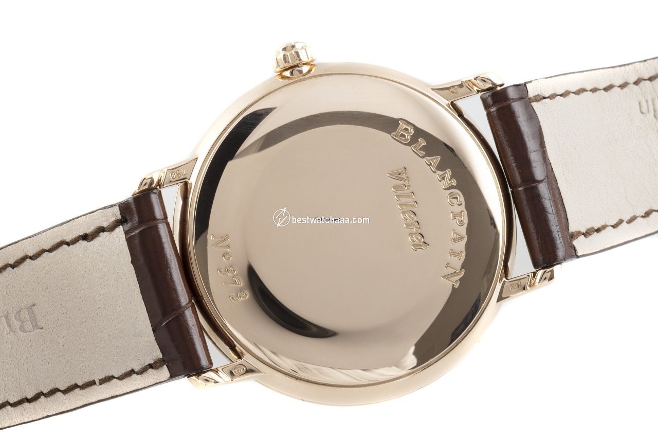 IMG_9081 Blancpain Villeret Ultra-Slim Mens watch Unisex Automatic Red gold 6223-3642-55A Replica 5