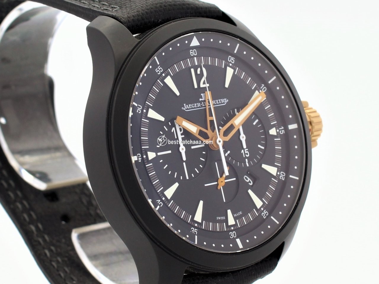 IMG_9081 Jaeger-LeCoultre Master Compressor Chronograph Ceramic Mens watch Unisex Automatic Ceramic Q205L570 Replica 5