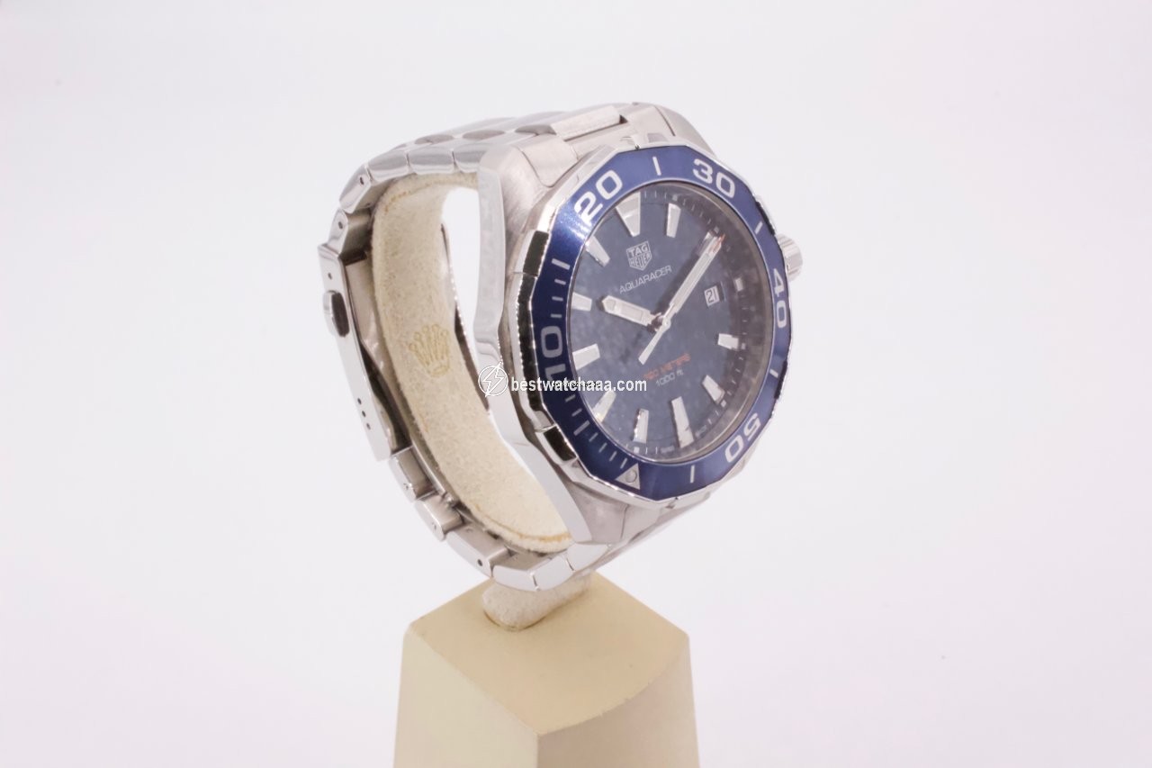 IMG_9081 TAG Heuer Aquaracer Mens watch Unisex Quartz Steel WAY101C.BA0746 Replica 5
