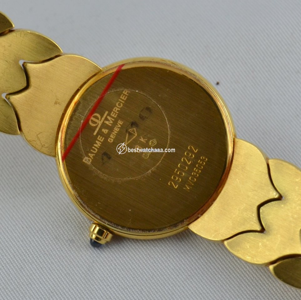 IMG_9081 Baume & Mercier Womens watch Quartz Yellow gold MV035053 Replica 5