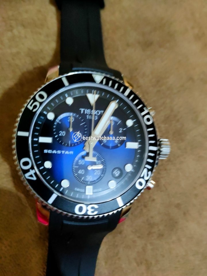 IMG_9081 Tissot Seastar 1000 Mens watch Unisex Quartz Steel T120.417.17.041.00 Replica 5