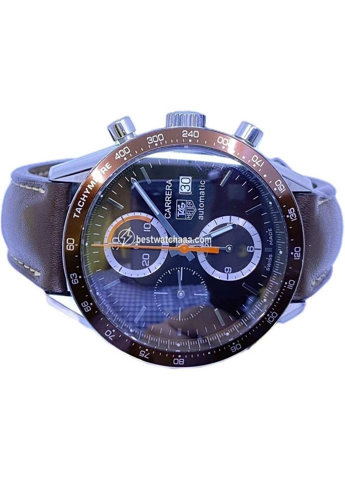 IMG_9081 TAG Heuer Carrera Calibre 16 Mens watch Unisex Automatic Steel 16 CV2013-2 Replica 5