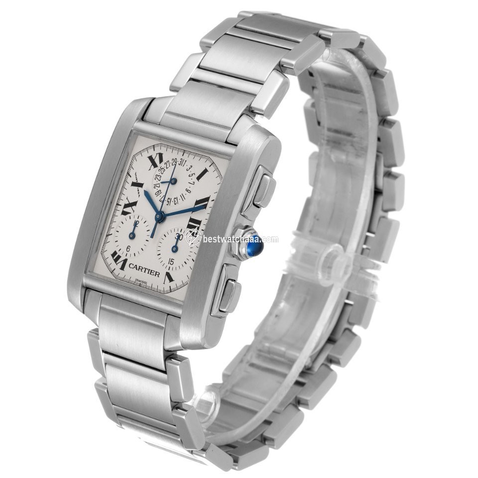 IMG_9081 Cartier Tank Francaise Mens watch Unisex Quartz W51001Q3 Replica 5