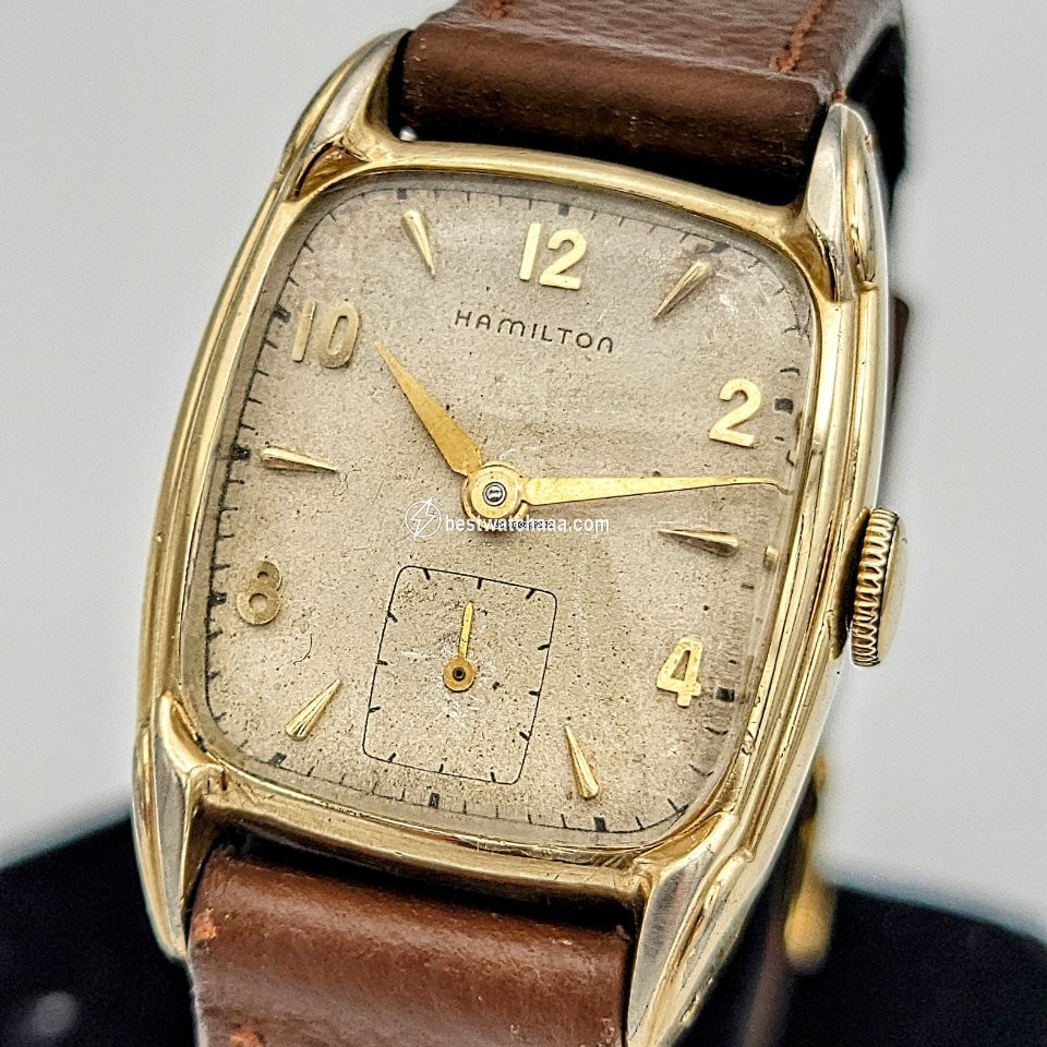 IMG_9081 Hamilton Mens watch Unisex Manual winding Gold Steel Hamilton Grade 747 Replica 5