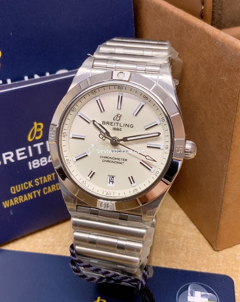 IMG_9081 Breitling Chronomat Womens watch Automatic Steel A10380101A2A1 Replica 5