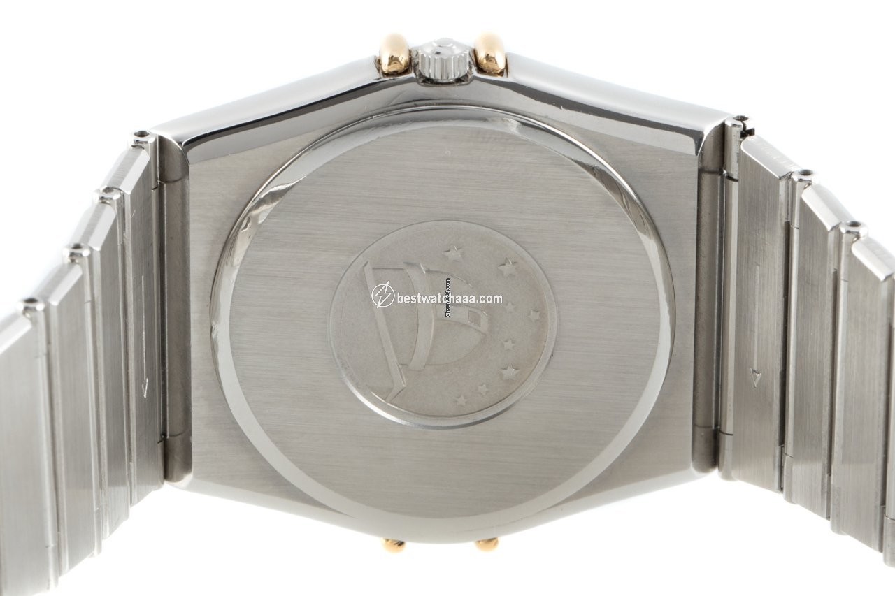 IMG_9081 Omega Constellation Day-Date Mens watch Unisex Quartz Gold Steel 396.1070 Replica 5