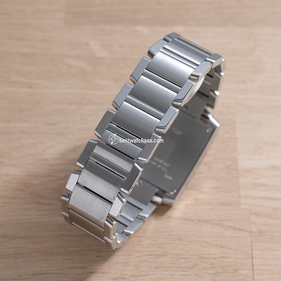IMG_9081 Cartier Tank Francaise Mens watch Unisex Quartz Steel 2653 Replica 5