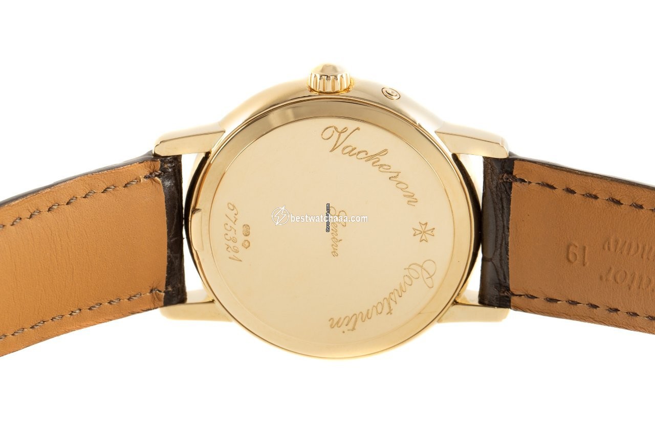 IMG_9081 Vacheron Constantin Patrimony Mens watch Unisex Automatic Yellow gold 47200 Replica 5