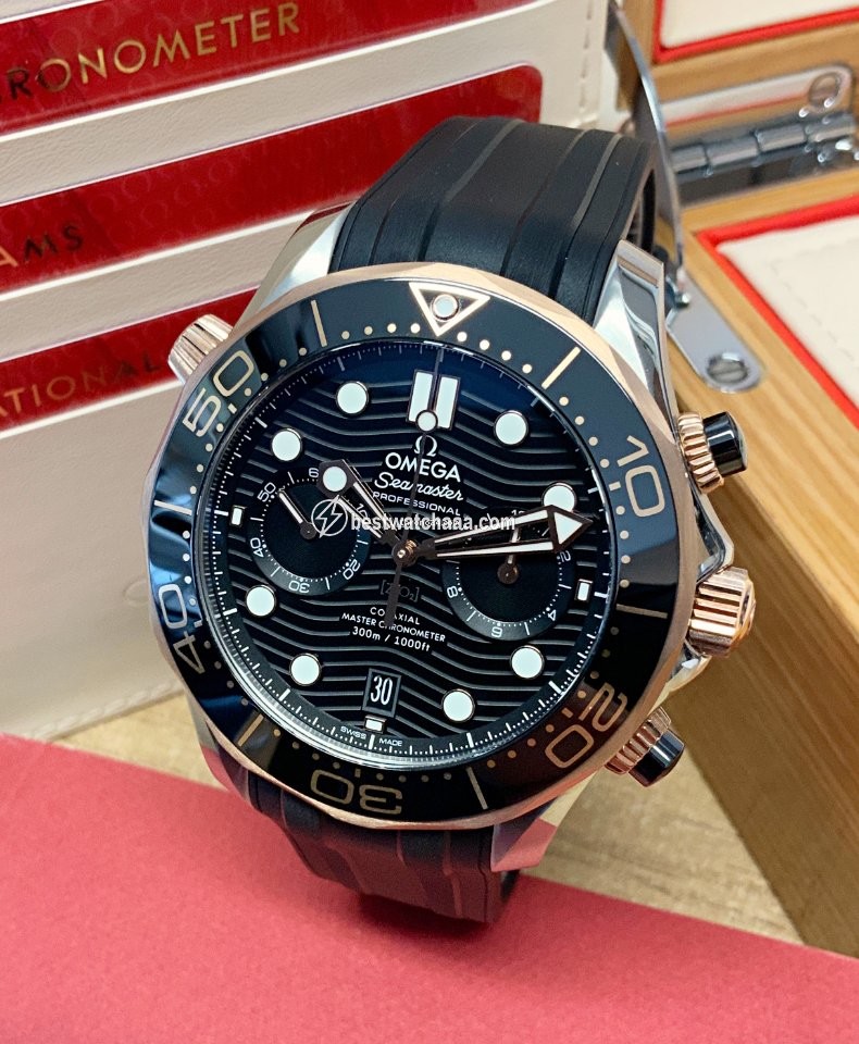 IMG_9081 Omega Seamaster Mens watch Unisex Automatic Gold Steel 210.22.44.51.01.001 Replica 5