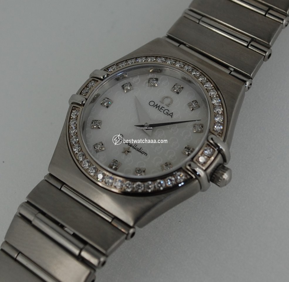 IMG_9081 Omega Constellation Womens watch Quartz Steel 14587500 Replica 5