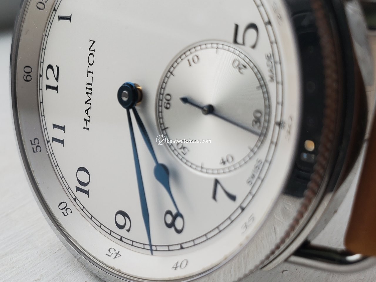 IMG_9081 Hamilton Khaki Navy Pioneer Mens watch Unisex Manual winding Steel H787190 Replica 5