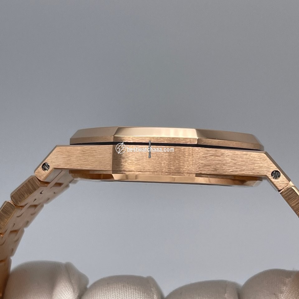 IMG_9081 Audemars Piguet Royal Oak Lady Womens watch Automatic Rose gold 15451OR.ZZ.1256OR.01 Replica 5
