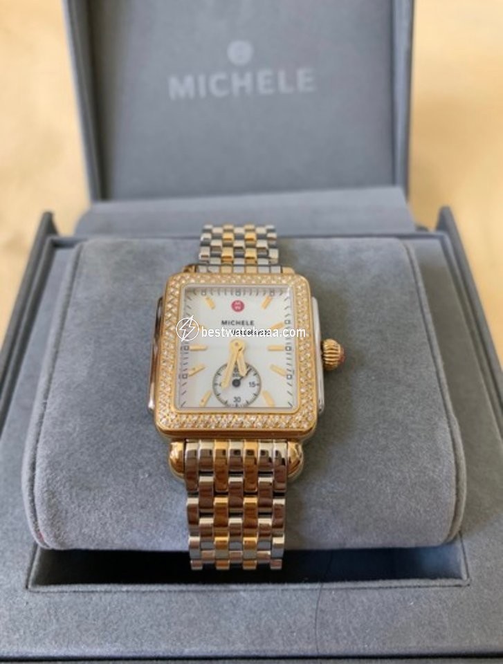 IMG_9081 Michele Deco Womens watch Quartz Gold Steel mw06v01c5025 Replica 5