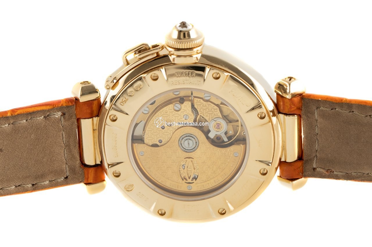 IMG_9081 Cartier Pasha Womens watch Automatic Yellow gold 2519 Replica 5