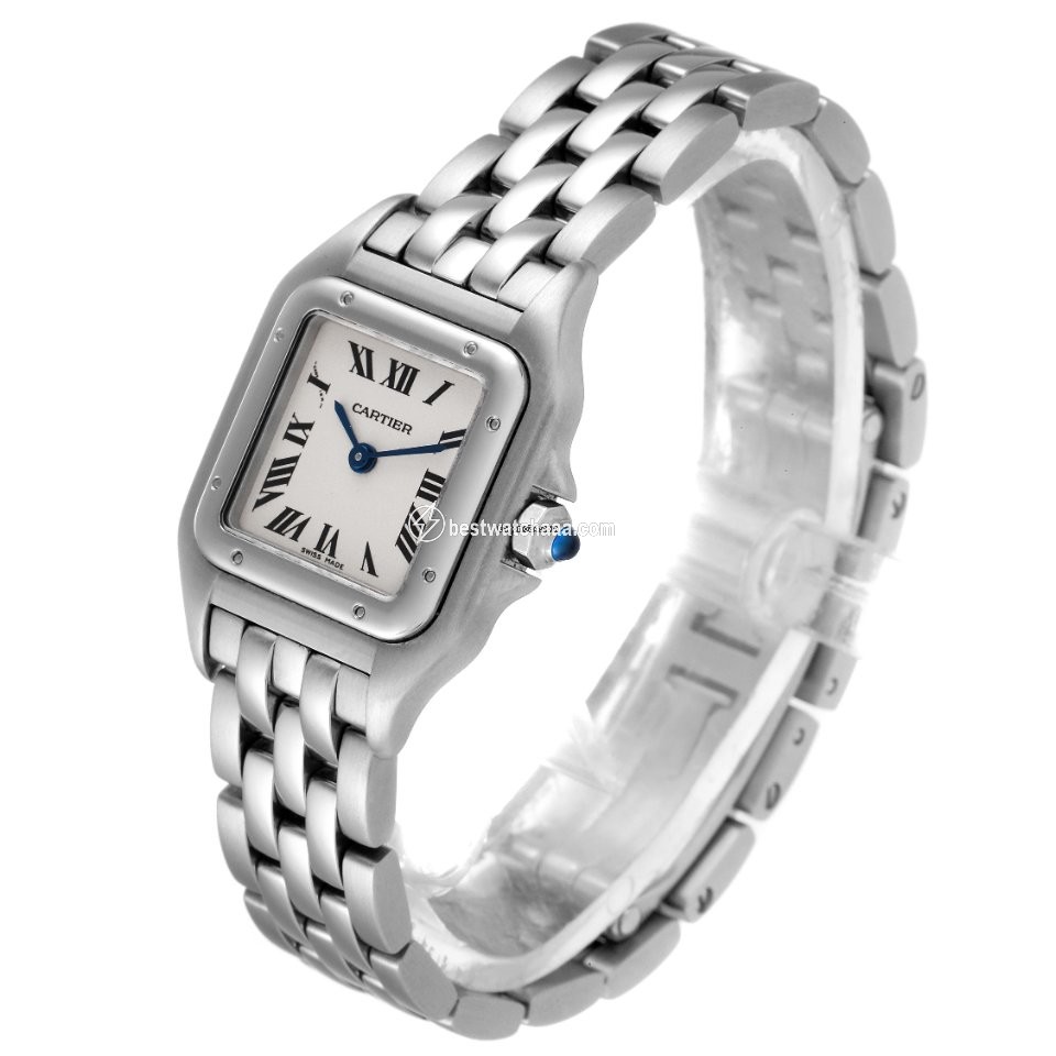 IMG_9081 Cartier Panthere Womens watch Quartz Steel W25033P5 Replica 5