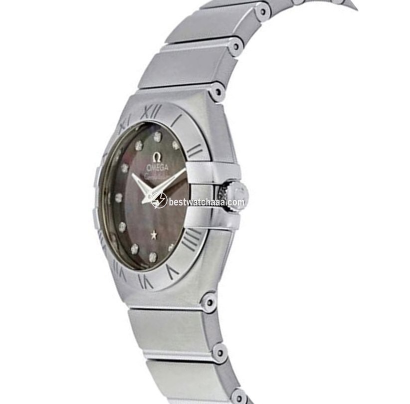 IMG_9081 Omega Constellation Quartz Womens watch Quartz Steel 123.10.27.60.57.003 Replica 5