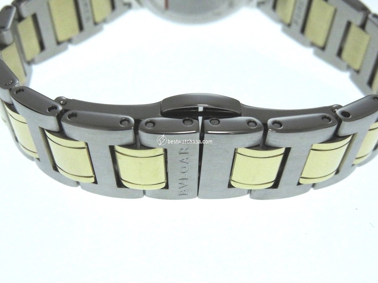 IMG_9081 Bulgari Bulgari Womens watch Quartz Gold Steel BB26WSGD N Replica 5