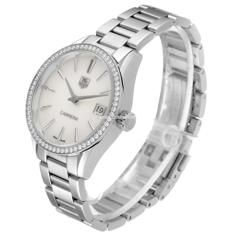IMG_9081 TAG Heuer Carrera Lady Womens watch Quartz Steel WAR1315.BA0778 Replica 5
