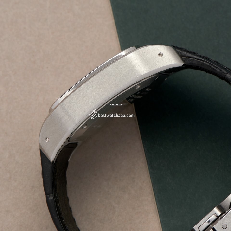 IMG_9081 Cartier Santos 100 Mens watch Unisex Automatic Steel W20106X8 or 2878 Replica 5