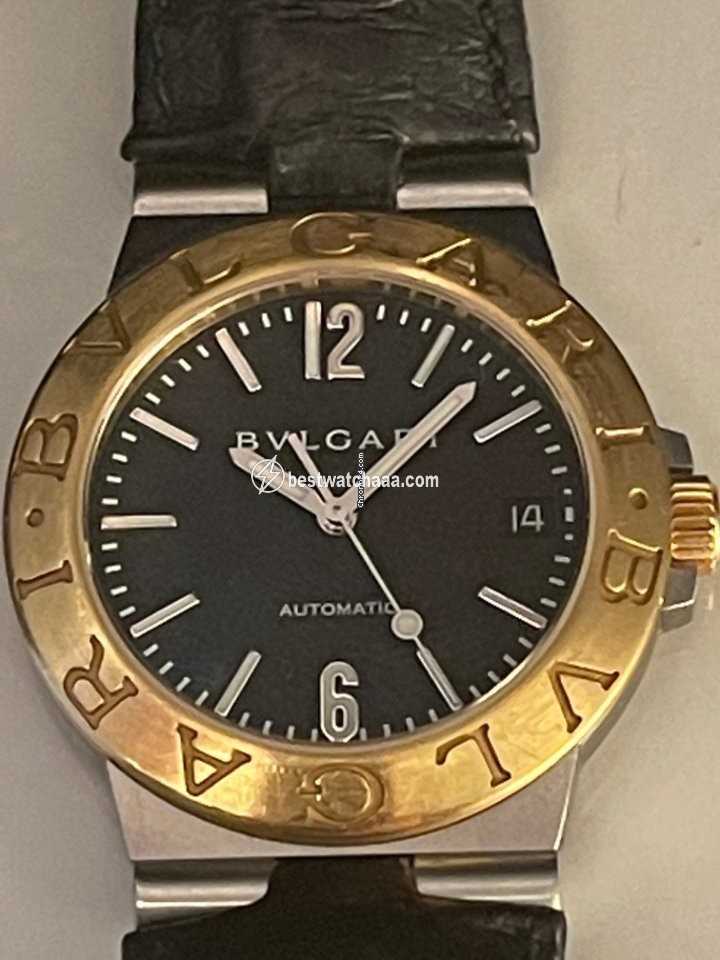 IMG_9081 Bulgari Diagono Mens watch Unisex Automatic Gold Steel LC35SG Replica 5