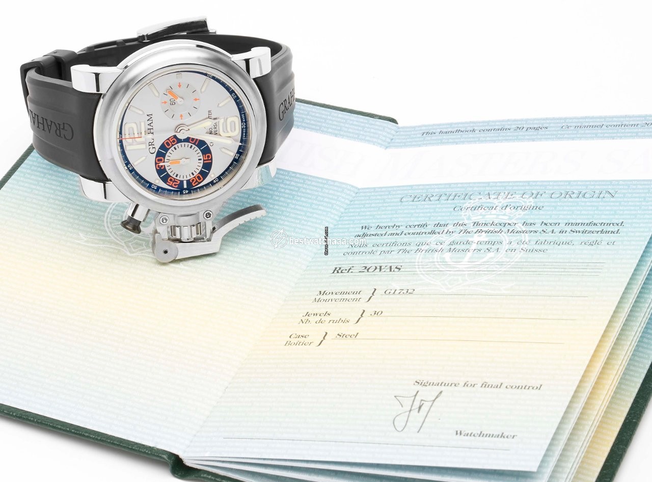 IMG_9081 Graham Chronofighter Oversize Mens watch Unisex Automatic Steel 2OVAS.S02A.K10B Replica 5
