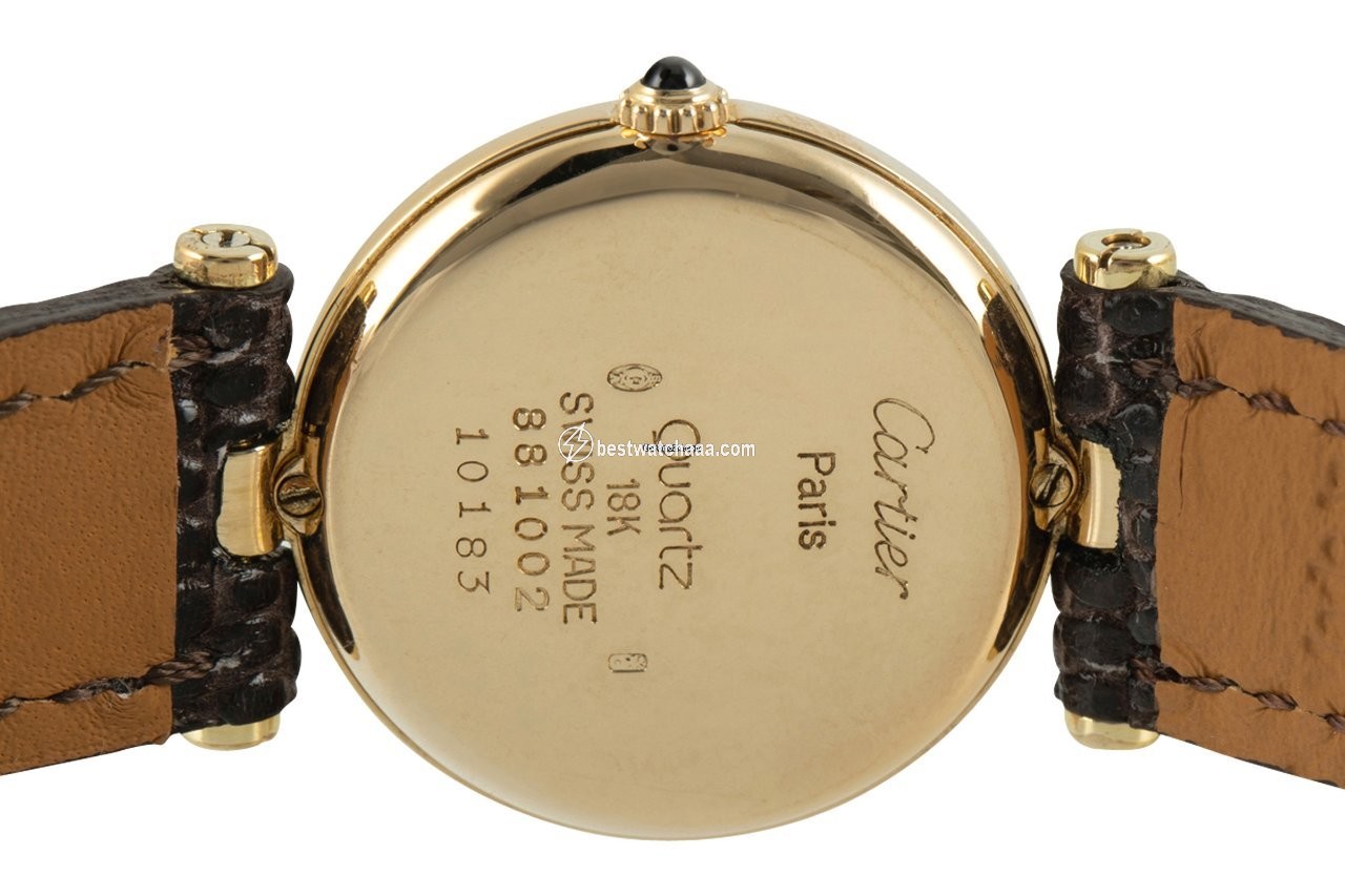 IMG_9081 Cartier Womens watch Quartz Yellow gold 881002 Replica 5