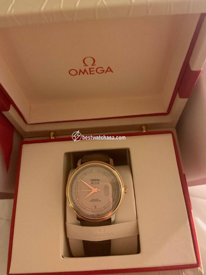 IMG_9081 Omega De Ville Prestige Womens watch Automatic Gold Steel 424.23.37.20.09.001 Replica 5
