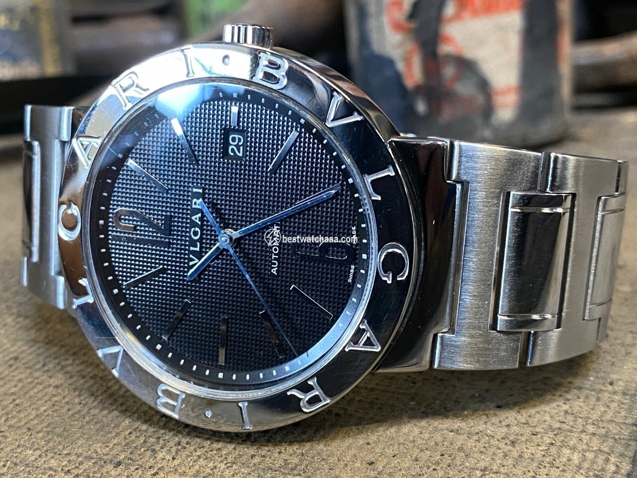 IMG_9081 Bulgari Bulgari Mens watch Unisex Automatic Steel BB 42 SS AUTO Replica 5