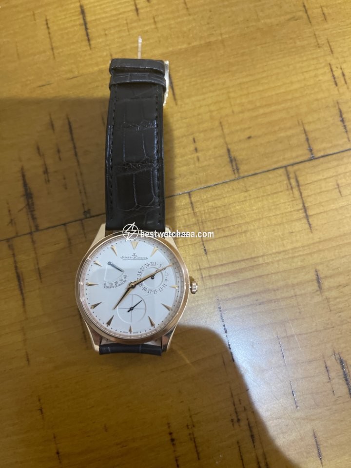 IMG_9081 Jaeger-LeCoultre Master Ultra Thin Reserve de Marche Mens watch Unisex Automatic Rose gold Q1372520 Replica 5