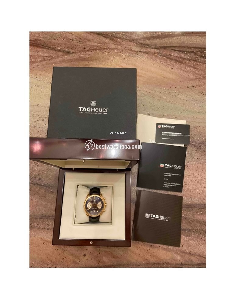 IMG_9081 TAG Heuer Grand Carrera Mens watch Unisex Automatic Rose gold CAV514C.FC8171 Replica 5