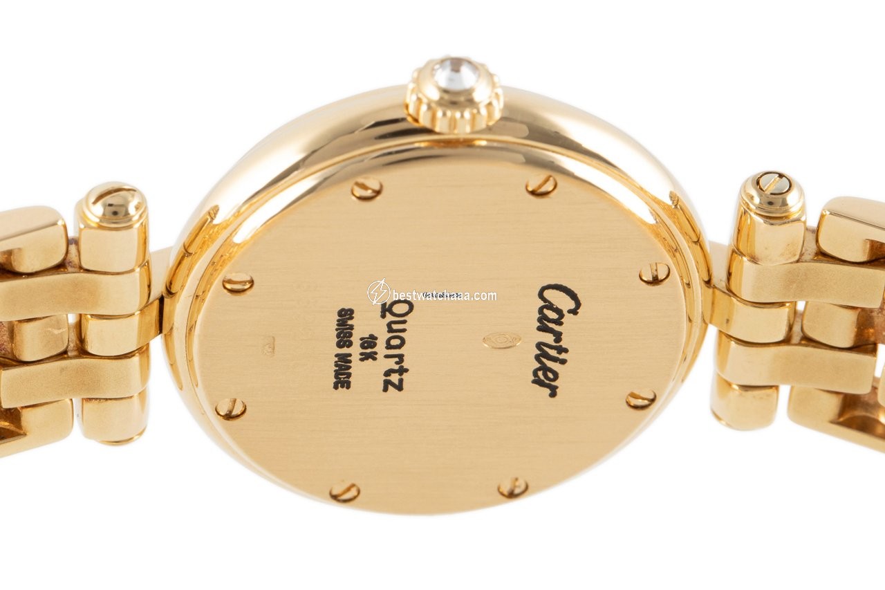 IMG_9081 Cartier Panthere Womens watch Quartz Yellow gold 6692 Replica 5