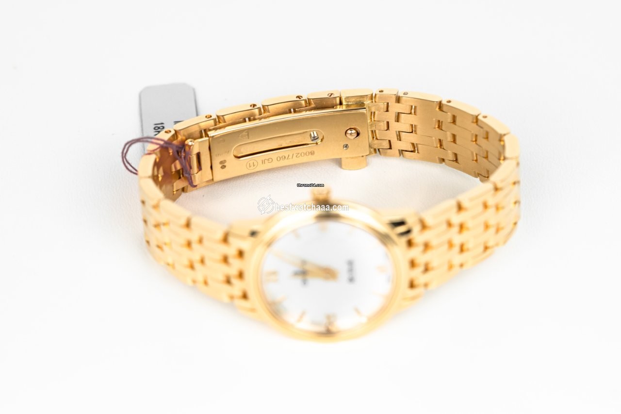IMG_9081 Omega De Ville Prestige Womens watch Quartz Yellow gold 424.50.27.60.05.001 Replica 5