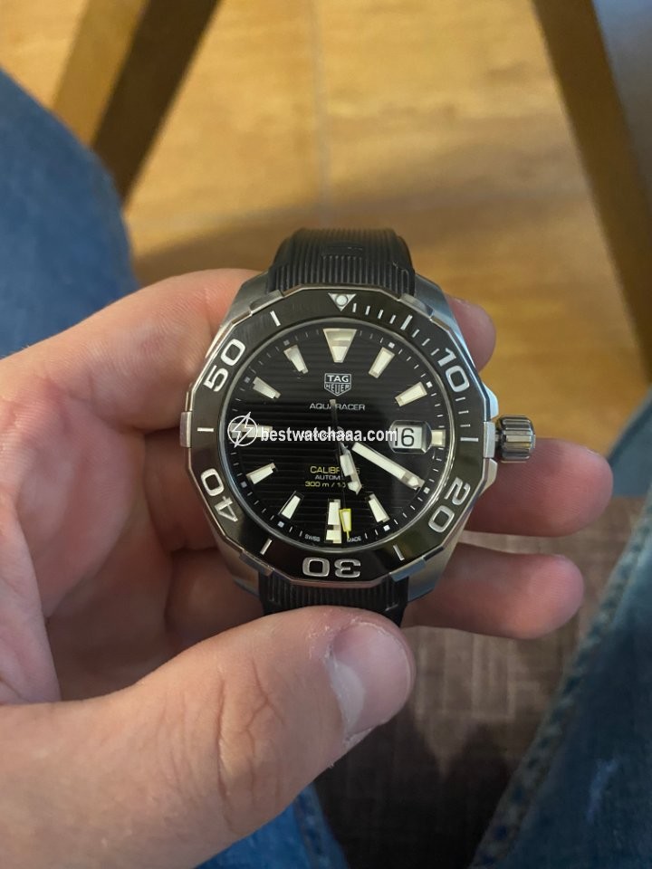 IMG_9081 TAG Heuer Aquaracer 300M Mens watch Unisex Automatic Steel WAY201A.FT6142 Replica 5
