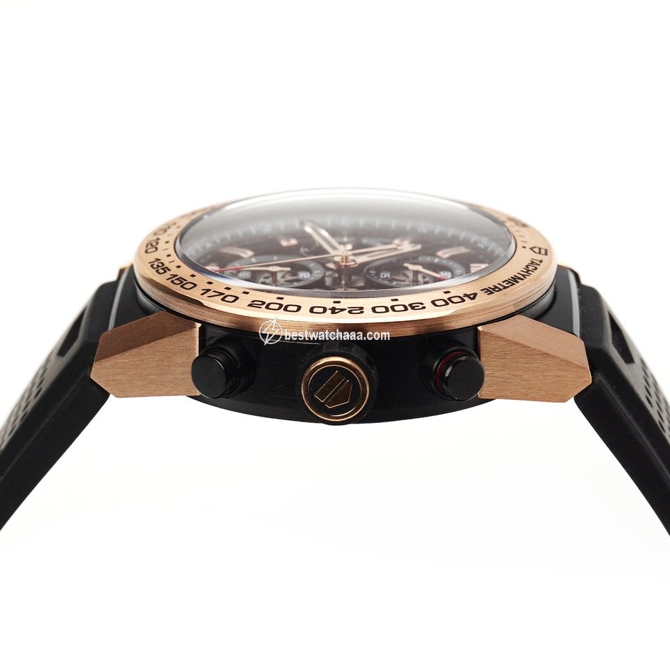 IMG_9081 TAG Heuer Carrera Calibre HEUER 01 Mens watch Unisex Automatic Rose gold CAR2A5B.FT6044 Replica 5