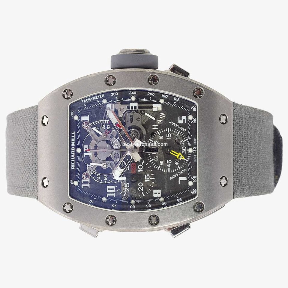 IMG_9081 Richard Mille Mens watch Unisex Manual winding Titanium RM 004 Replica 5
