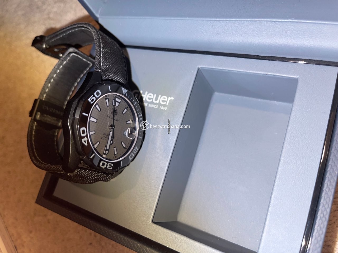 IMG_9081 TAG Heuer Aquaracer 300M Mens watch Unisex Automatic Titanium WAY218B.FC6364 Replica 5