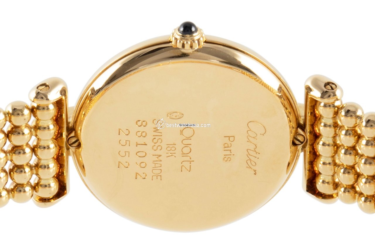 IMG_9081 Cartier Womens watch Quartz Yellow gold 881092 Replica 5