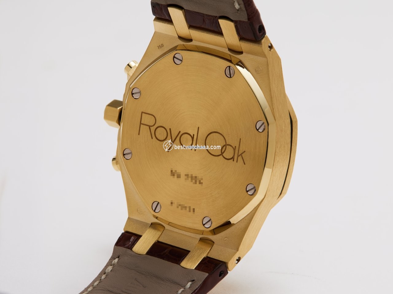 IMG_9081 Audemars Piguet Royal Oak Chronograph Mens watch Unisex Automatic Yellow gold 26022BA.OO.D088CR.01 Replica 5