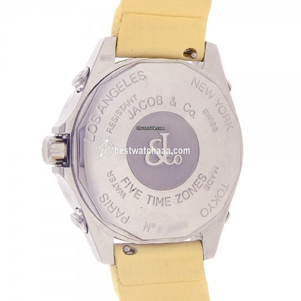 IMG_9081 Jacob & Co. Five Time Zone Mens watch Unisex Quartz Steel JCM44 Replica 5