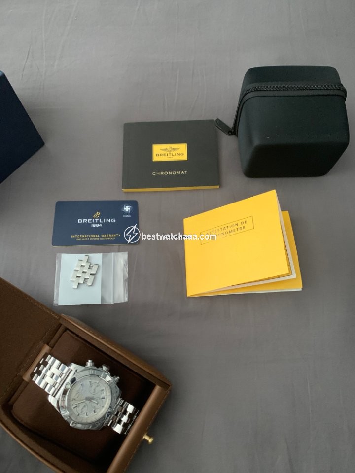 IMG_9081 Breitling Chronomat 44 Mens watch Unisex Automatic Steel AB011012 G684-375A Replica 5