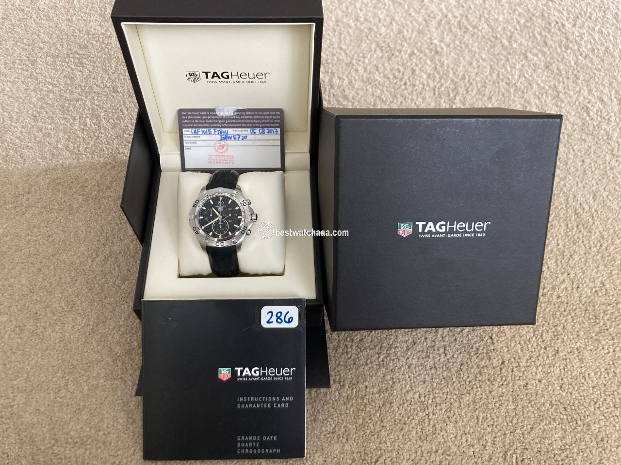 IMG_9081 TAG Heuer Aquaracer 300M Mens watch Unisex Manual winding CAF101E.FT8011 Replica 5