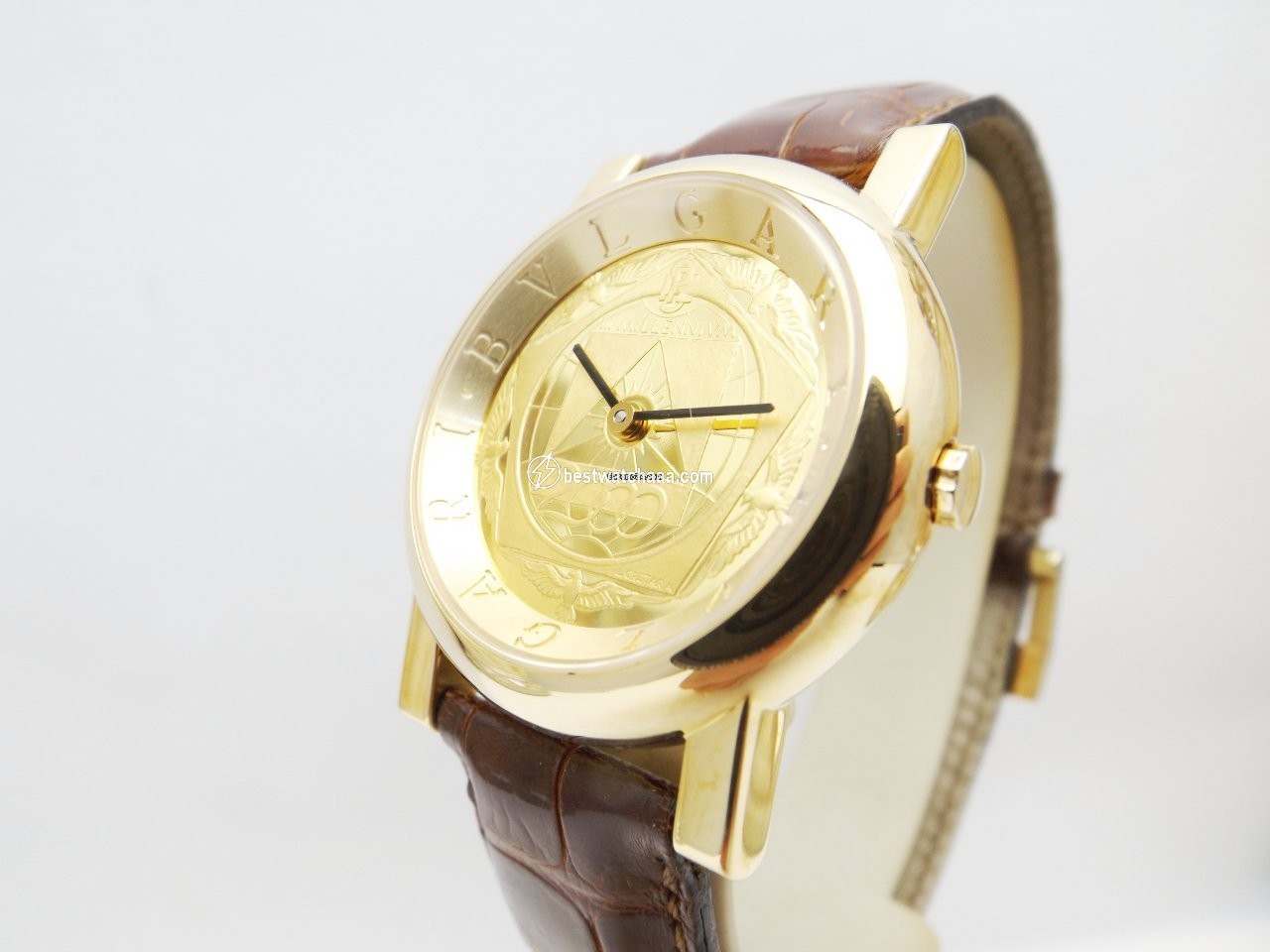 IMG_9081 Bulgari Mens watch Unisex Automatic Yellow gold AT35GL Replica 5