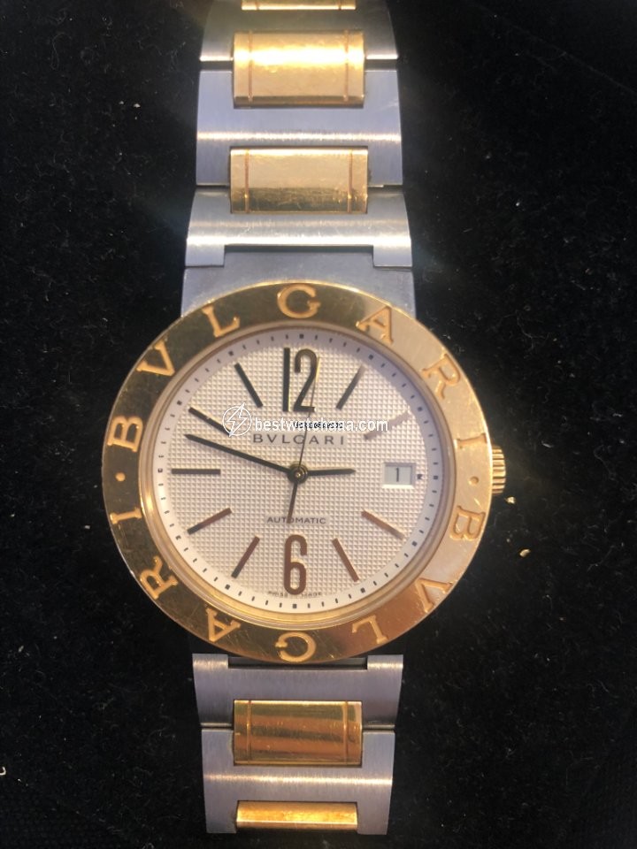 IMG_9081 Bulgari Bulgari Mens watch Unisex Automatic Gold Steel BB38SG Replica 5