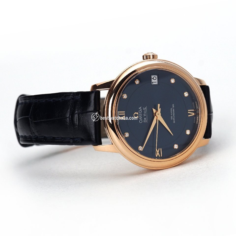 IMG_9081 Omega De Ville Prestige Womens watch Automatic Red gold 424.53.33.20.53.001 Replica 5